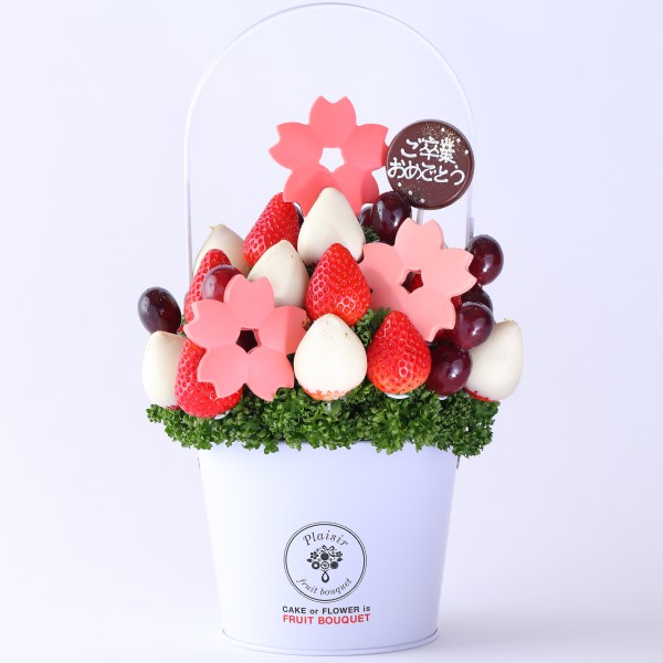 【ご卒業お祝いチョコプレート付き】桜(Mサイズ）